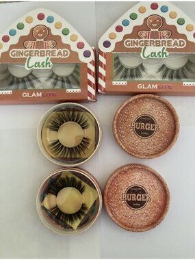 Glamlite lashes set of 4 sexy lush black strip lashes 4 styles Limited Edition